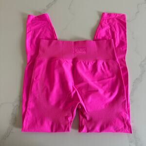 Victoria Secret PINK High waist seamless leggings Bright Pink Size Medium